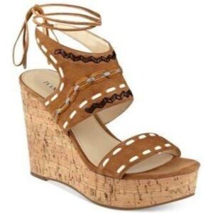 Size 7.5M Ivanka Trump ZADER Suede Open Toe Casual